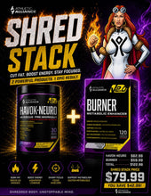 Load image into Gallery viewer, Havok Neuro + Burner Shred Stack Cut Fat, Boost Energy, Stay Focused